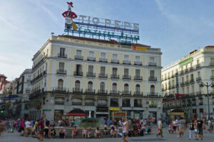 Cartel del Tío Pepe, uno de los símbolos de la Puerta del Sol de Madrid Cartel del Tío Pepe, uno de los símbolos de la Puerta del Sol de Madrid